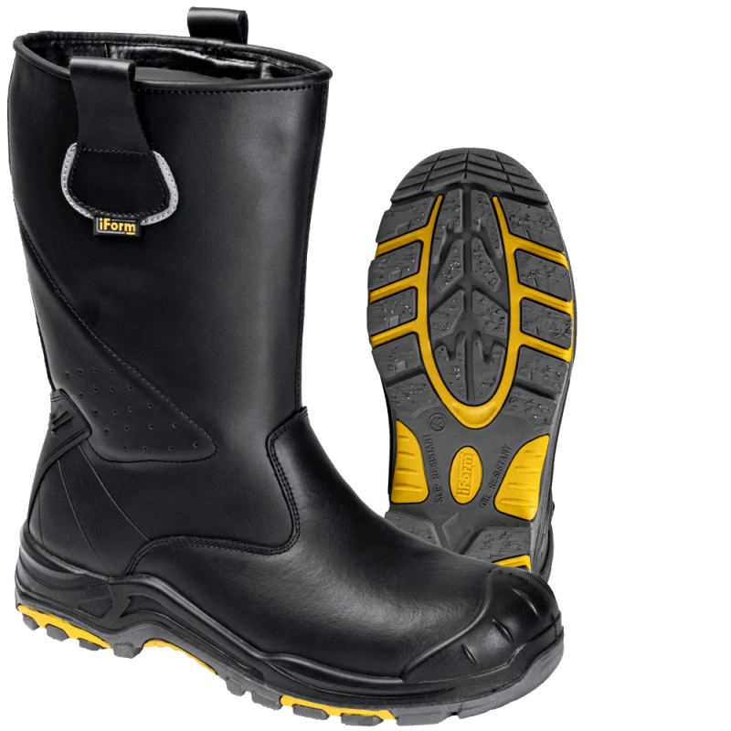 Сапоги iForm® ORIGINAL DIAMOND GRIP (ОРИДЖИНАЛ ДАЙМОНД ГРИП) с КП и КС нат мех, кожаные ПУ/нитрил