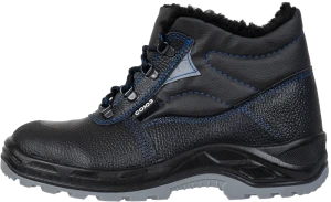 Ботинки СОЮЗНИК с МП иск. мех, кожаные ПУ/ТПУ, МБС