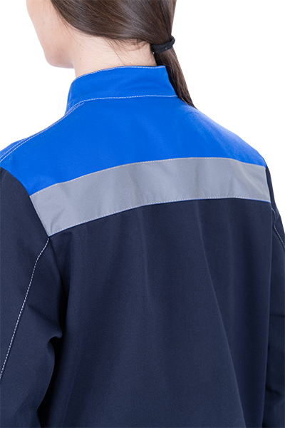 Костюм РАЦИОНАЛИЗАТОР летний, синий-василек, 100% х/б, женский (куртка, брюки) Кос 1710