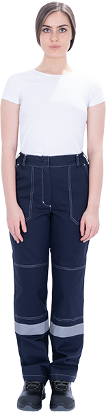 Костюм РАЦИОНАЛИЗАТОР летний, синий-василек, 100% х/б, женский (куртка, брюки) Кос 1710