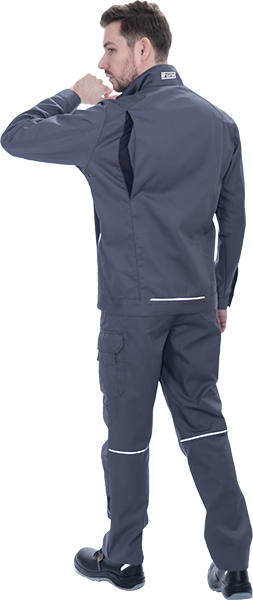 Куртка мужская GT от механических воздействий и ОПЗ, серый-т.серый