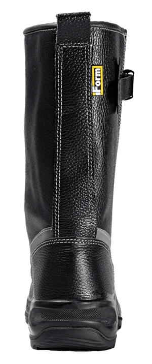 Сапоги TURBO с КП шерст. мех, хромовые ПУ/нитрил ( Сап. 083 )