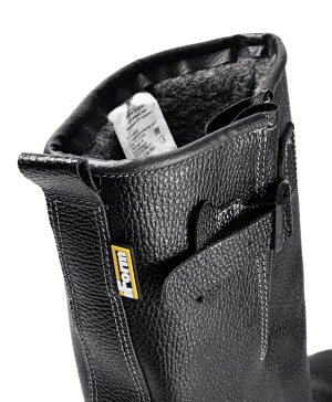 Сапоги TURBO с КП шерст. мех, хромовые ПУ/нитрил ( Сап. 083 )