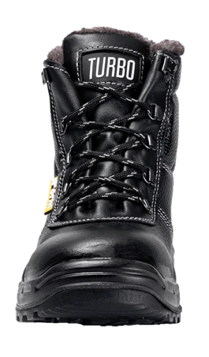 Ботинки TURBO с КП шерст. мех, хромовые ПУ/нитрил (Бот. 115)