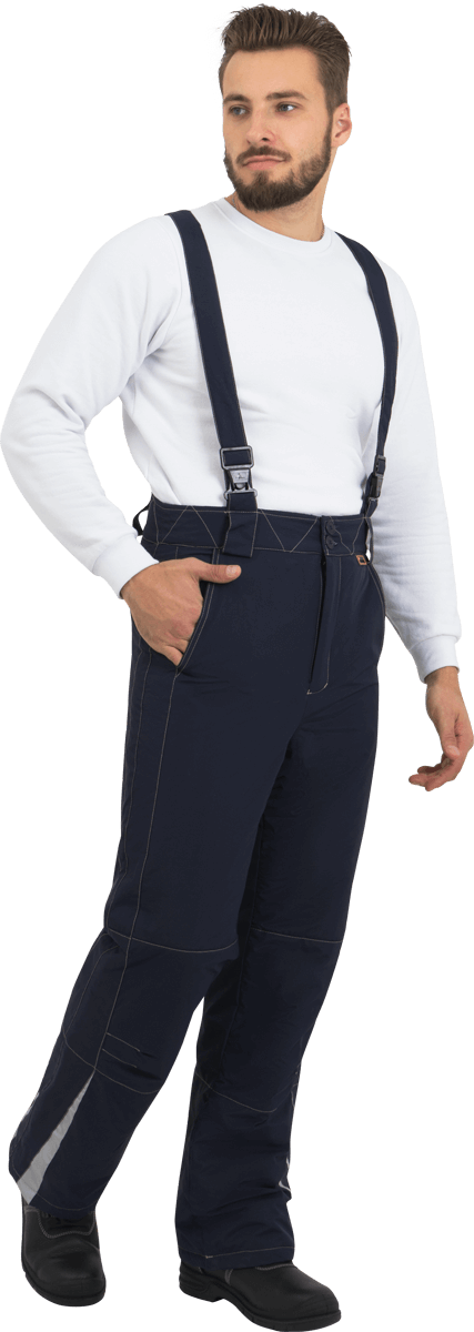 Брюки мужские ХАЙ-ТЕК от пониженных температур воздуха и ветра, механических воздействий и ОПЗ, синий Брю 603