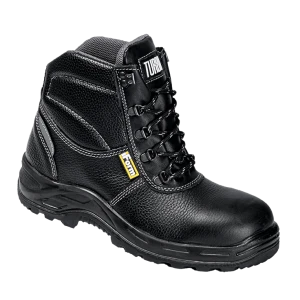 Ботинки TURBO с КП и КС, хромовые ПУ/нитрил (арт. А-113 TURBO КП ПУ/н КС / А - 102 кп,сетка,кс,ПУ/н / 113КП кевларовая стелька /  М122)