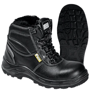 Ботинки TURBO с КП нат. мех, хромовые ПУ/нитрил (Бот. 120)