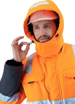 Костюм РЕФЛЕКТ-2 зимний, Со - 3-й класс защиты, Тнв - 4-й класс защ, флуоресцентный оранжевый-серый Кос 759